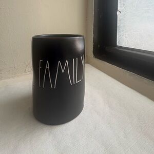 Rae Dunn Black Candle Holder - Family